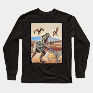 The Tyrannosaurus Rex on the hunt Long Sleeve T-Shirt